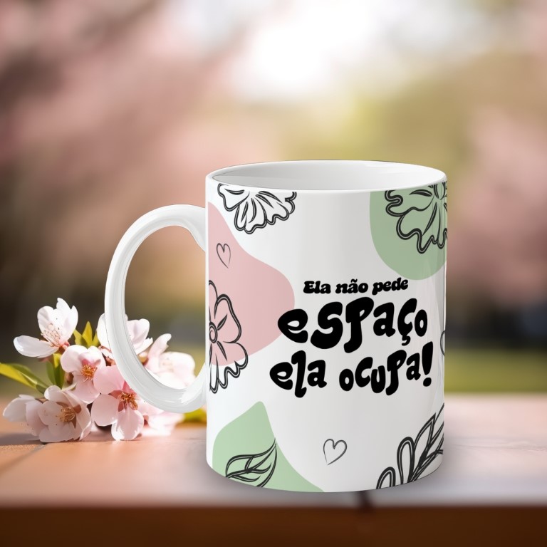 Arte para Caneca Minimalista Dia da Mulher 2026 - Personalize (3)