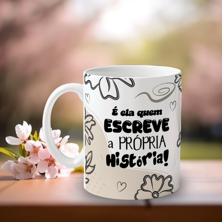 Arte para Caneca Minimalista Dia da Mulher 2026 - Personalize (9)