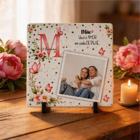 Azulejo, MDF Quadro Personalizado Dia das Mães Arte para Sublimação (13)
