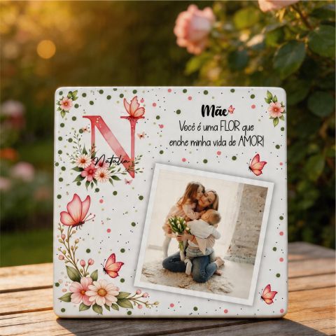 Azulejo, MDF Quadro Personalizado Dia das Mães Arte para Sublimação (14)