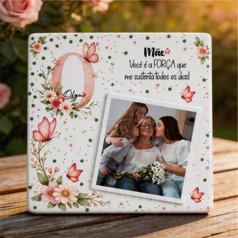 Azulejo, MDF Quadro Personalizado Dia das Mães Arte para Sublimação (15)