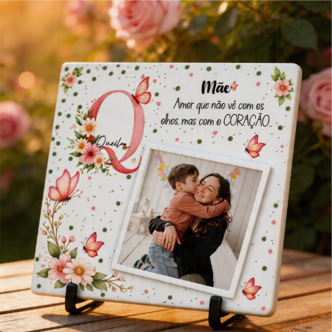 Azulejo, MDF Quadro Personalizado Dia das Mães Arte para Sublimação (17)