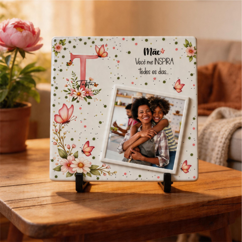 Azulejo, MDF Quadro Personalizado Dia das Mães Arte para Sublimação (20)