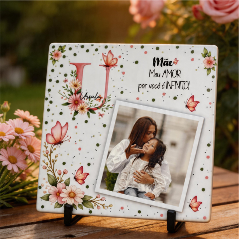 Azulejo, MDF Quadro Personalizado Dia das Mães Arte para Sublimação (21)