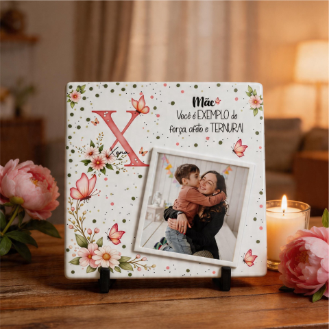 Azulejo, MDF Quadro Personalizado Dia das Mães Arte para Sublimação (24)