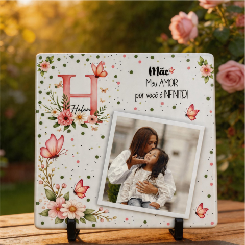 Azulejo, MDF Quadro Personalizado Dia das Mães Arte para Sublimação (8)