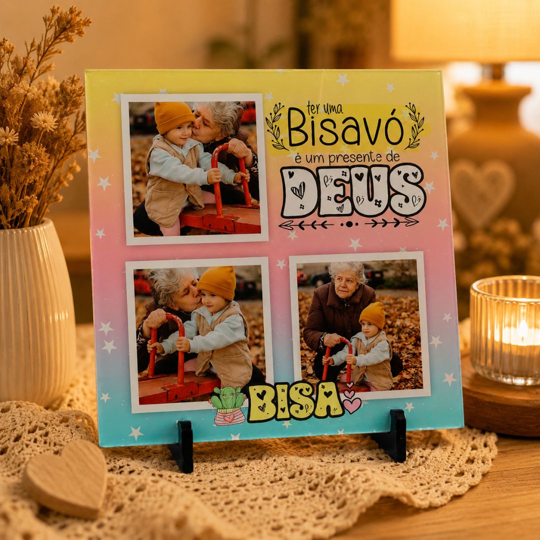 Quadro de MDF Azulejo personalizado Dia dos Avós (10)