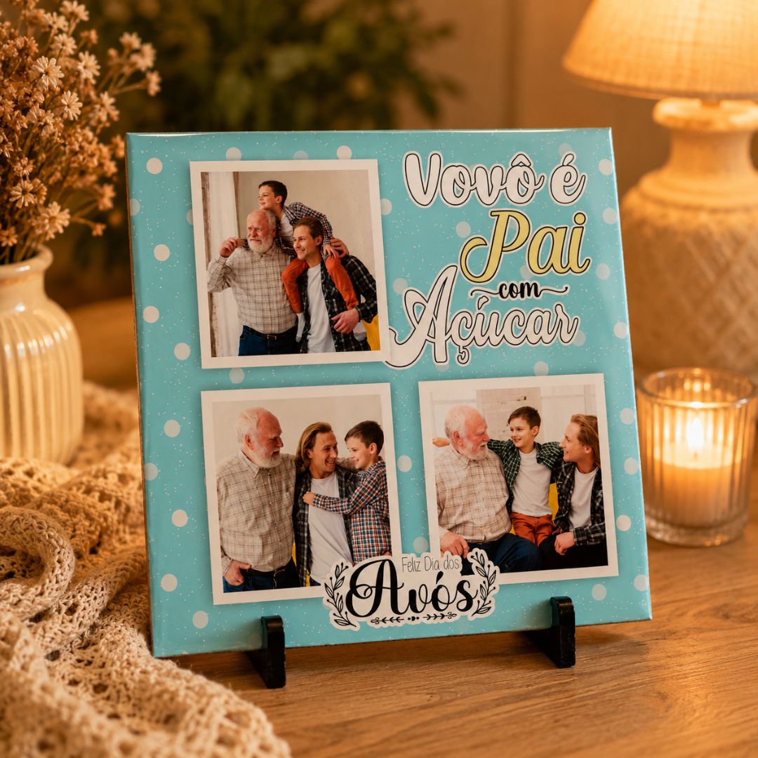 Quadro de MDF Azulejo personalizado Dia dos Avós (11)