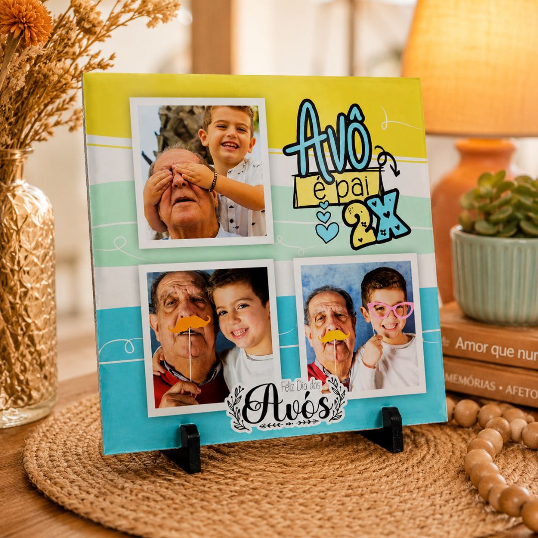 Quadro de MDF Azulejo personalizado Dia dos Avós (5)