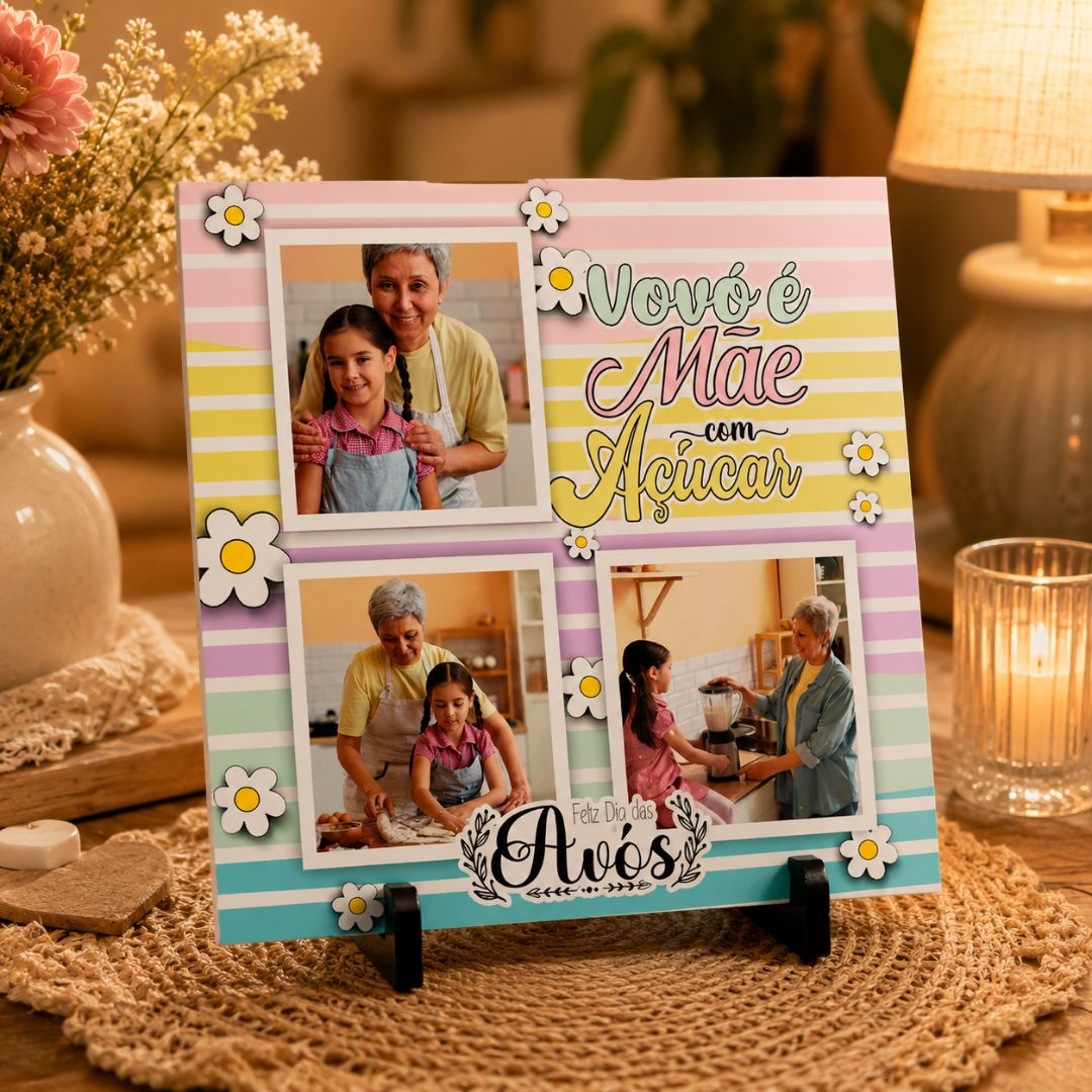 Quadro de MDF Azulejo personalizado Dia dos Avós (6)